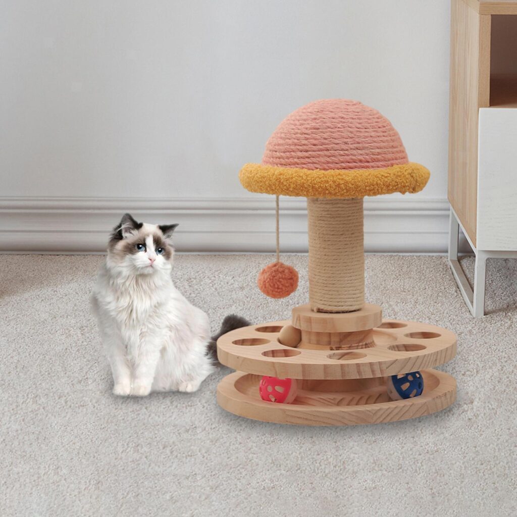 Wooden Cat Toy