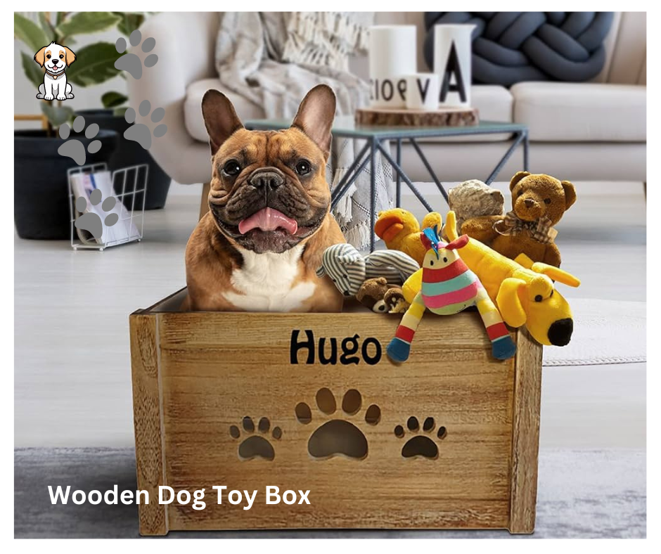 Wooden Dog Toy Box