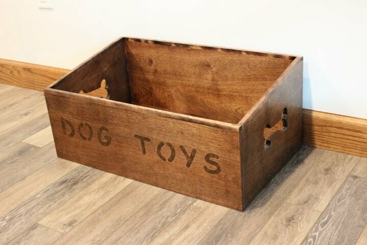 wooden Dog Toy Box