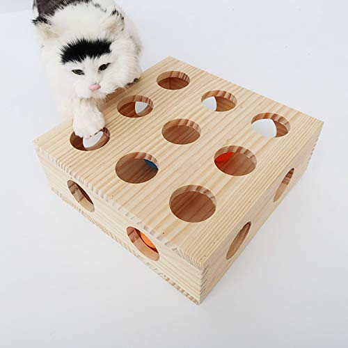 Wooden Cat Toy