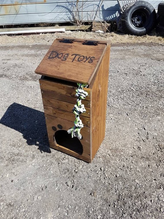 Wooden Dog Toy Box